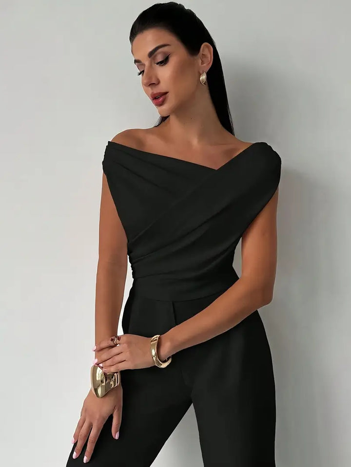 Jemima | Draped One-Shoulder Top