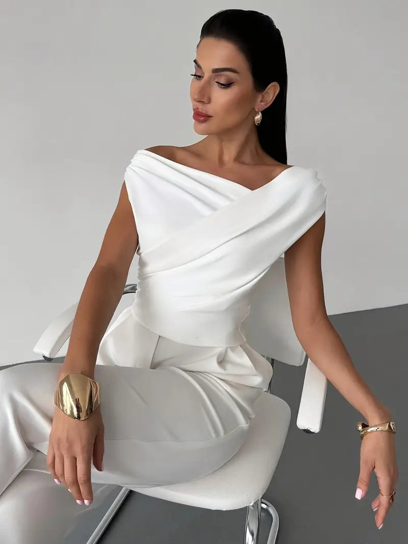 Jemima | Draped One-Shoulder Top