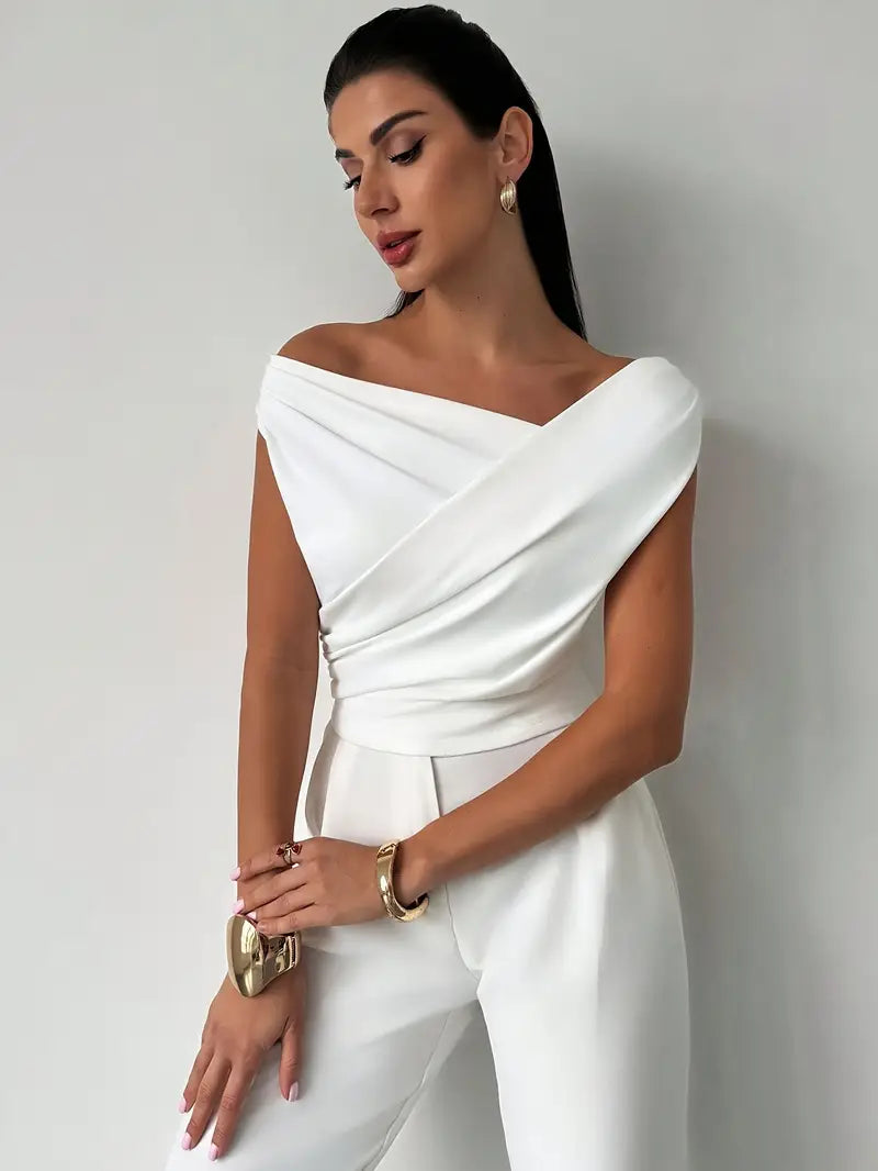 Jemima | Draped One-Shoulder Top