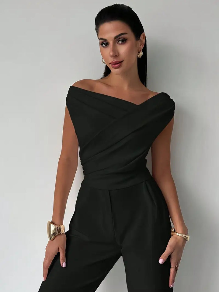 Jemima | Draped One-Shoulder Top