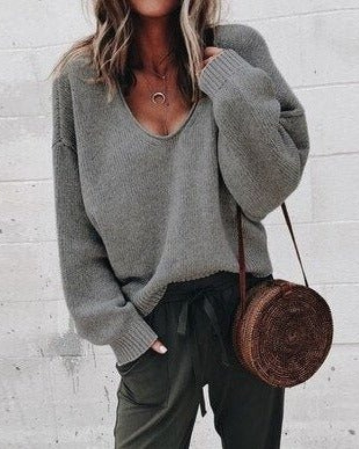 Cassidy | Soft V-Neck Knit Jumper