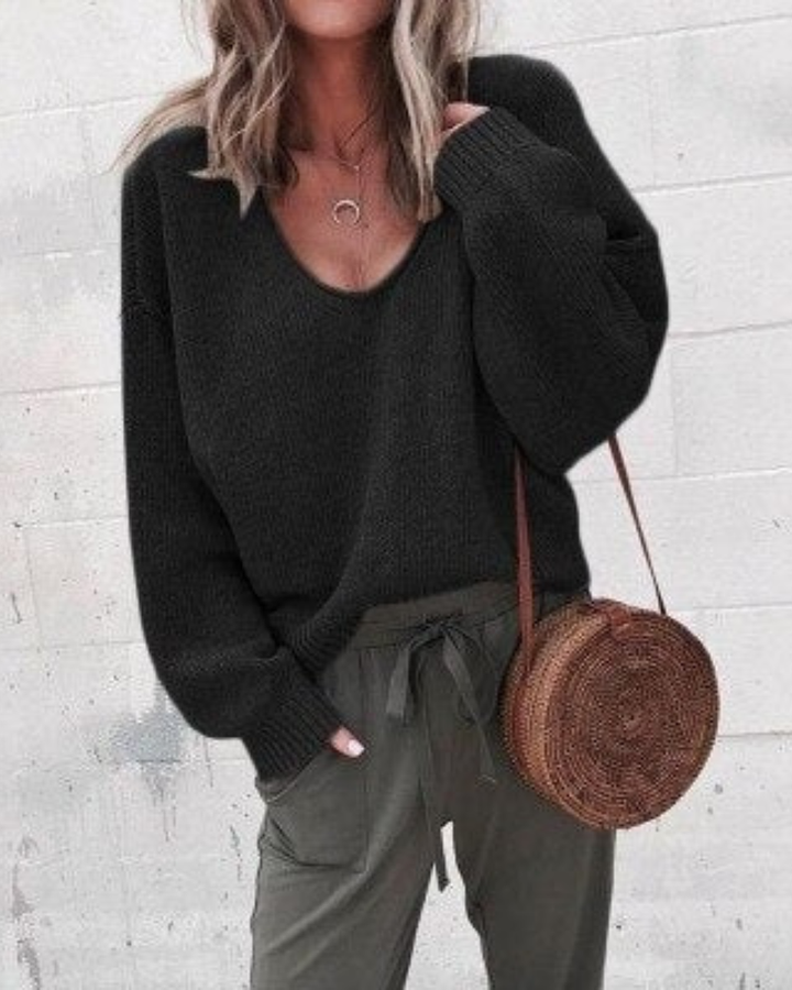 Cassidy | Soft V-Neck Knit Jumper