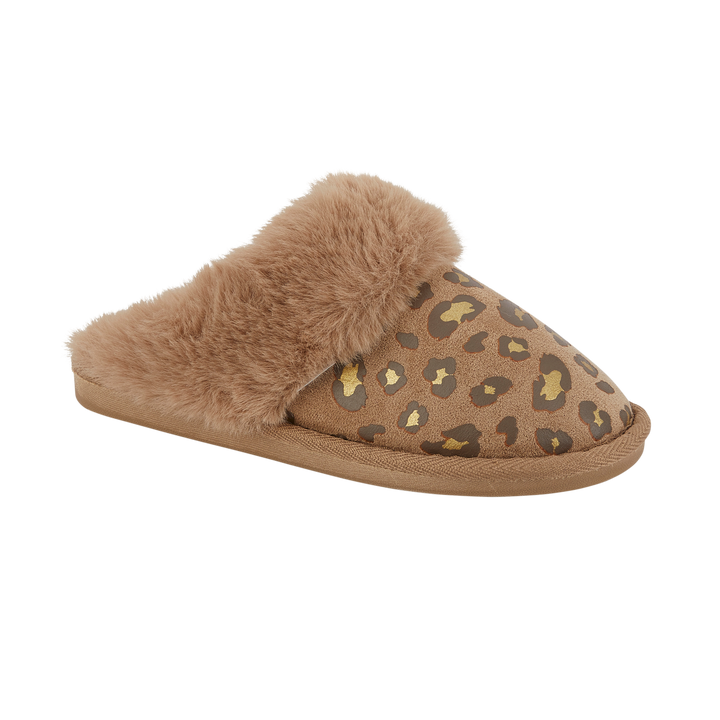 Indaco | Leopard Mule Slipper
