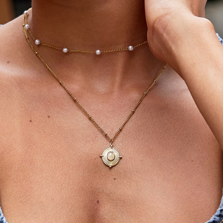 Necklace Vintage Monique with Stone