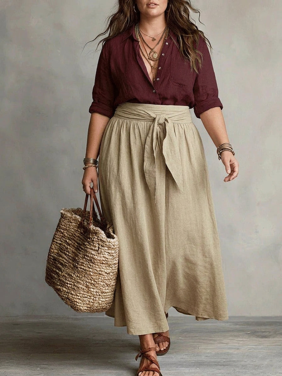 Vera | Due Pezzi Knitstta & Midi Skirt Completo