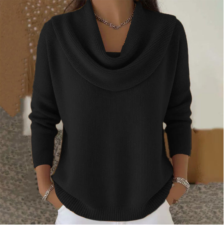 Juliette | Cowl Neck Sweater - Brown