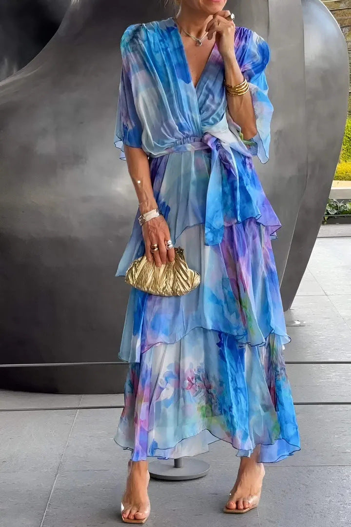Layered Floral Sun Dress