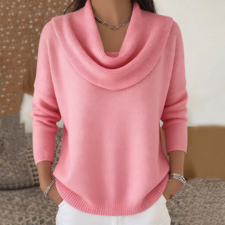 Juliette | Cowl Neck Sweater - Black