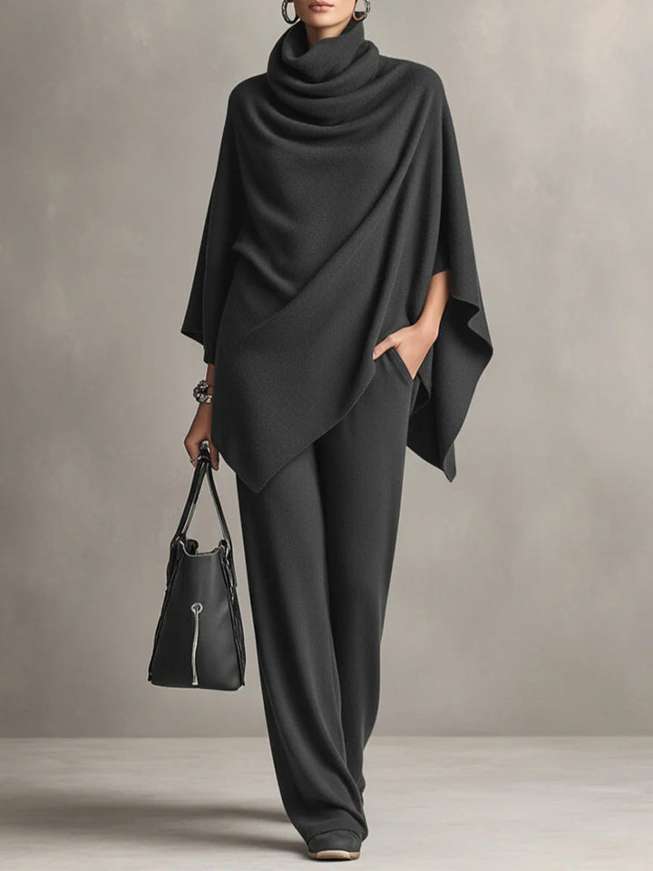 Celeste | Elegant Drape Two-Piece Set