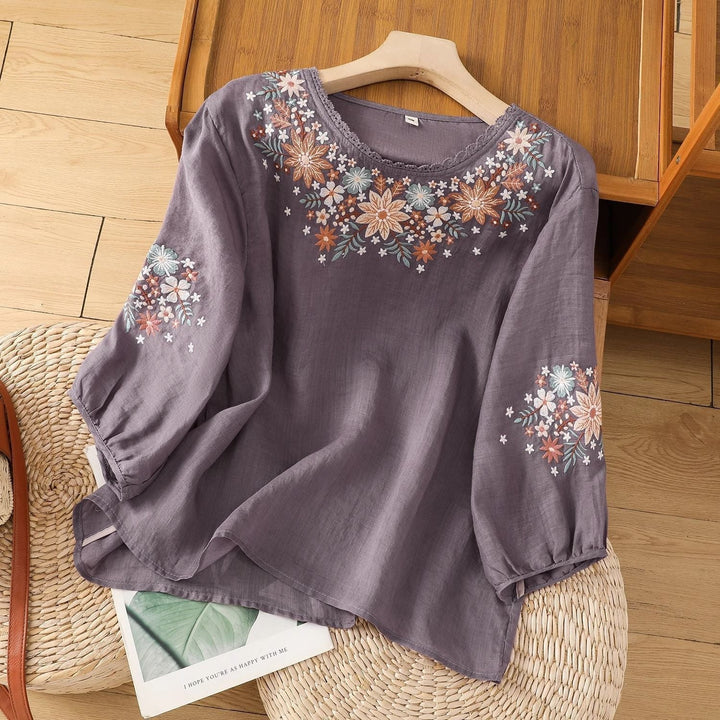 Ellin | Petal Stitch Blouse