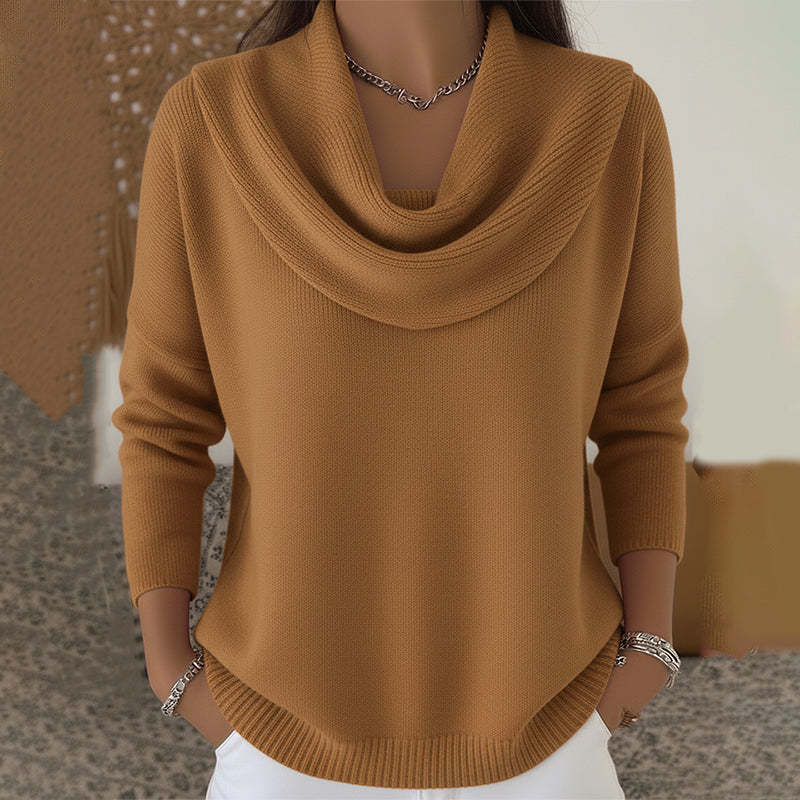 Juliette | Cowl Neck Sweater - Green