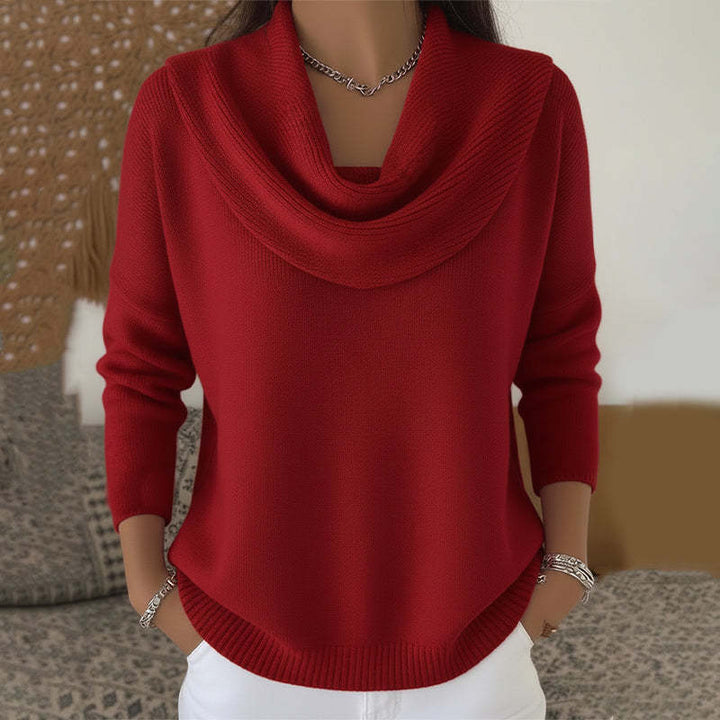 Juliette | Cowl Neck Sweater - Pink