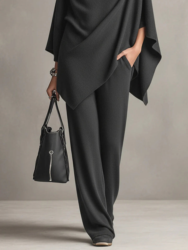 Celeste | Elegant Drape Two-Piece Set