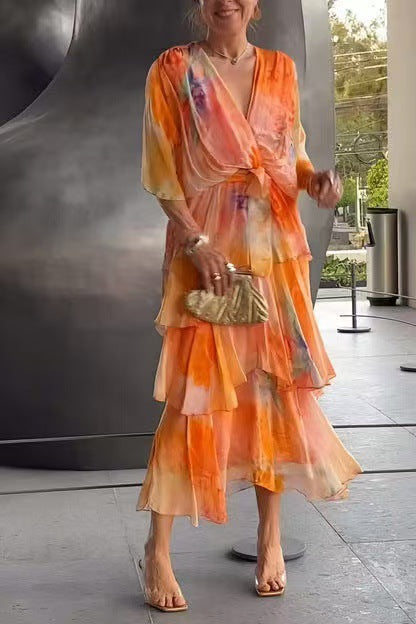 Layered Floral Sun Dress