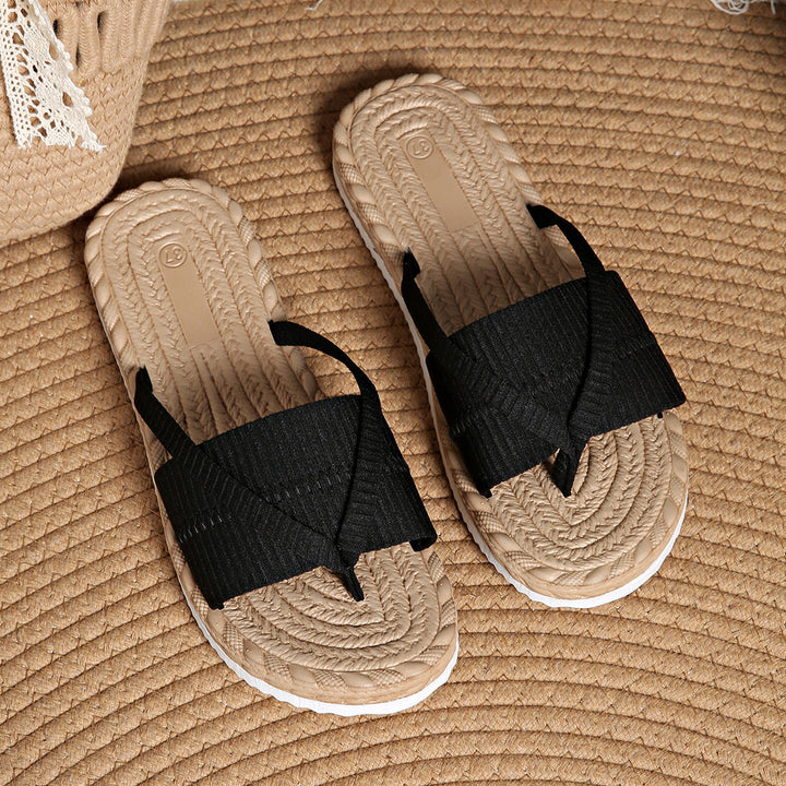 Brisa | Sandals Legeres A Sole Artisanale - Black