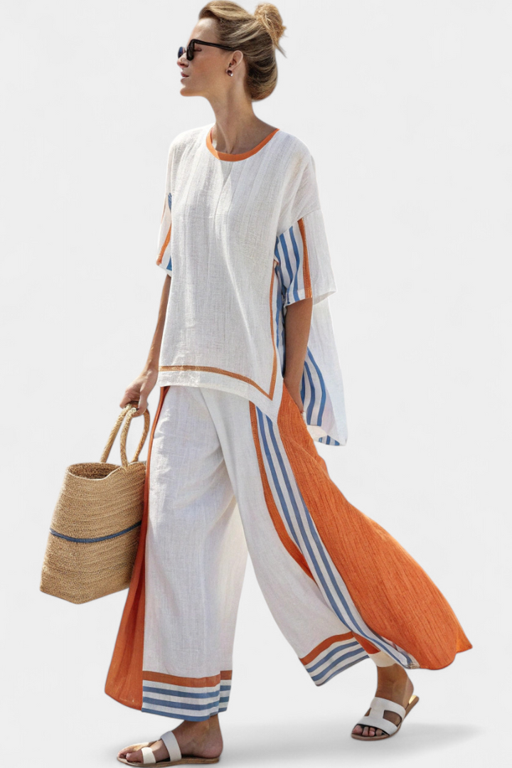 Thorneil | a Righe Pants & Top