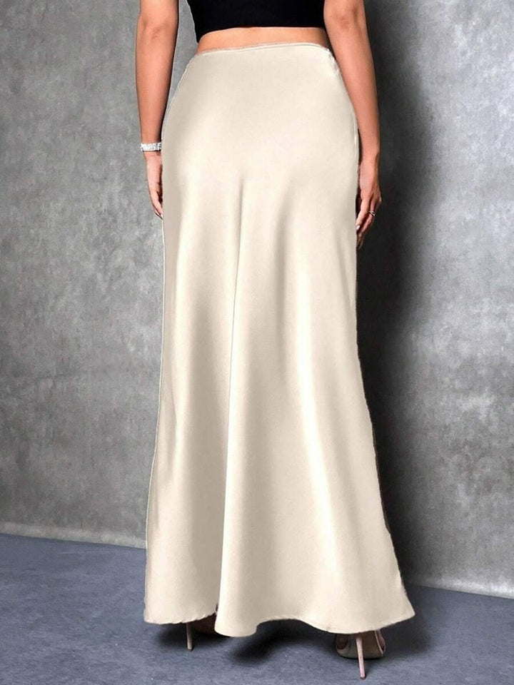 Fiona | Satin High-Waist Skirt
