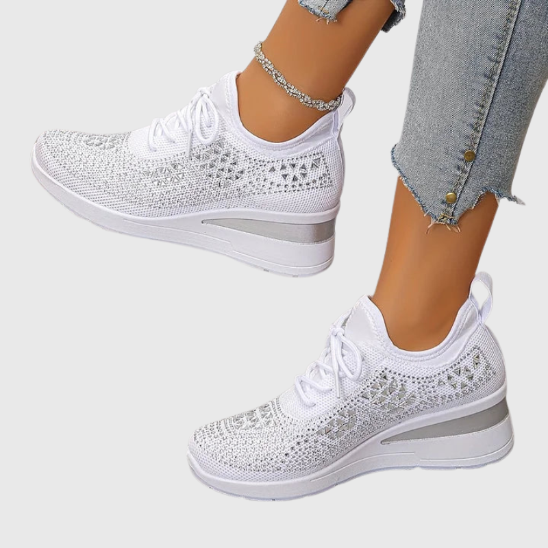 Alessia | Scarpe sportive comfort con dettagli di strass