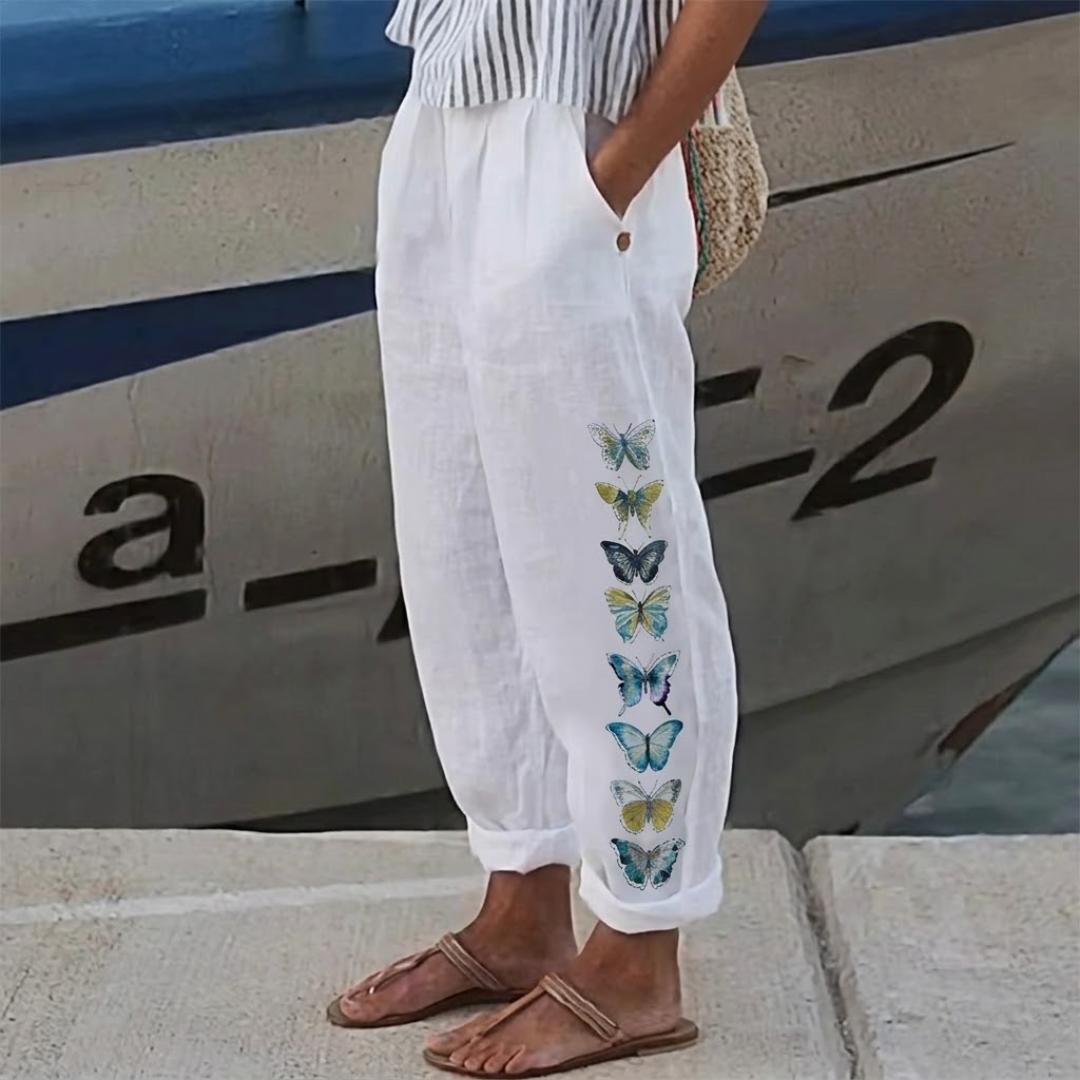 Darcy | Elegant Vintage Floral Stampa Pants