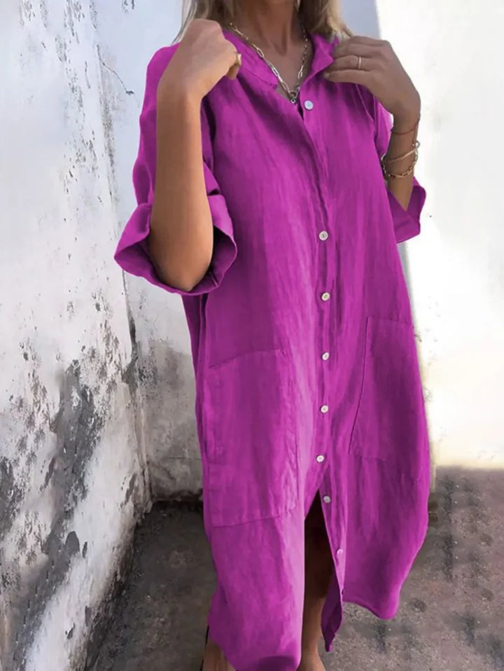 Dora | Effortless Shirt Dress
