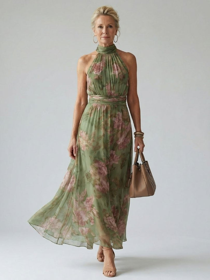 Naomi | Timeless Halter Maxi Dress