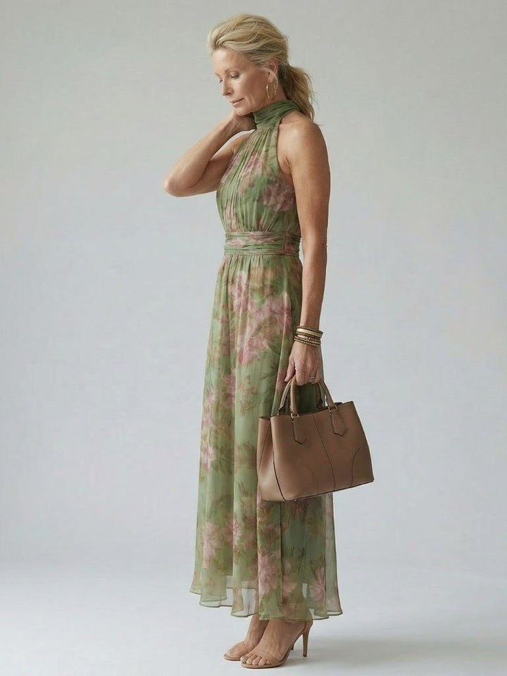 Naomi | Timeless Halter Maxi Dress
