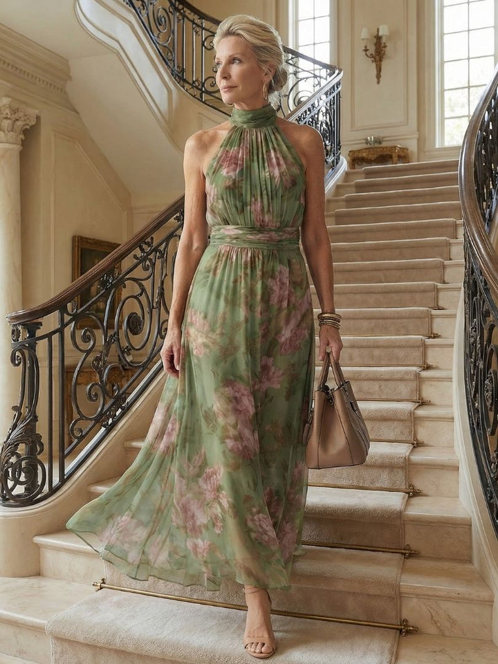 Naomi | Timeless Halter Maxi Dress