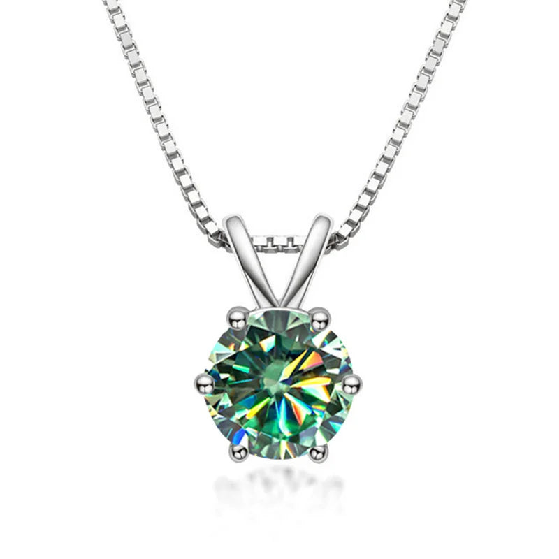 Necklace Solitario Elegant with Moissanite