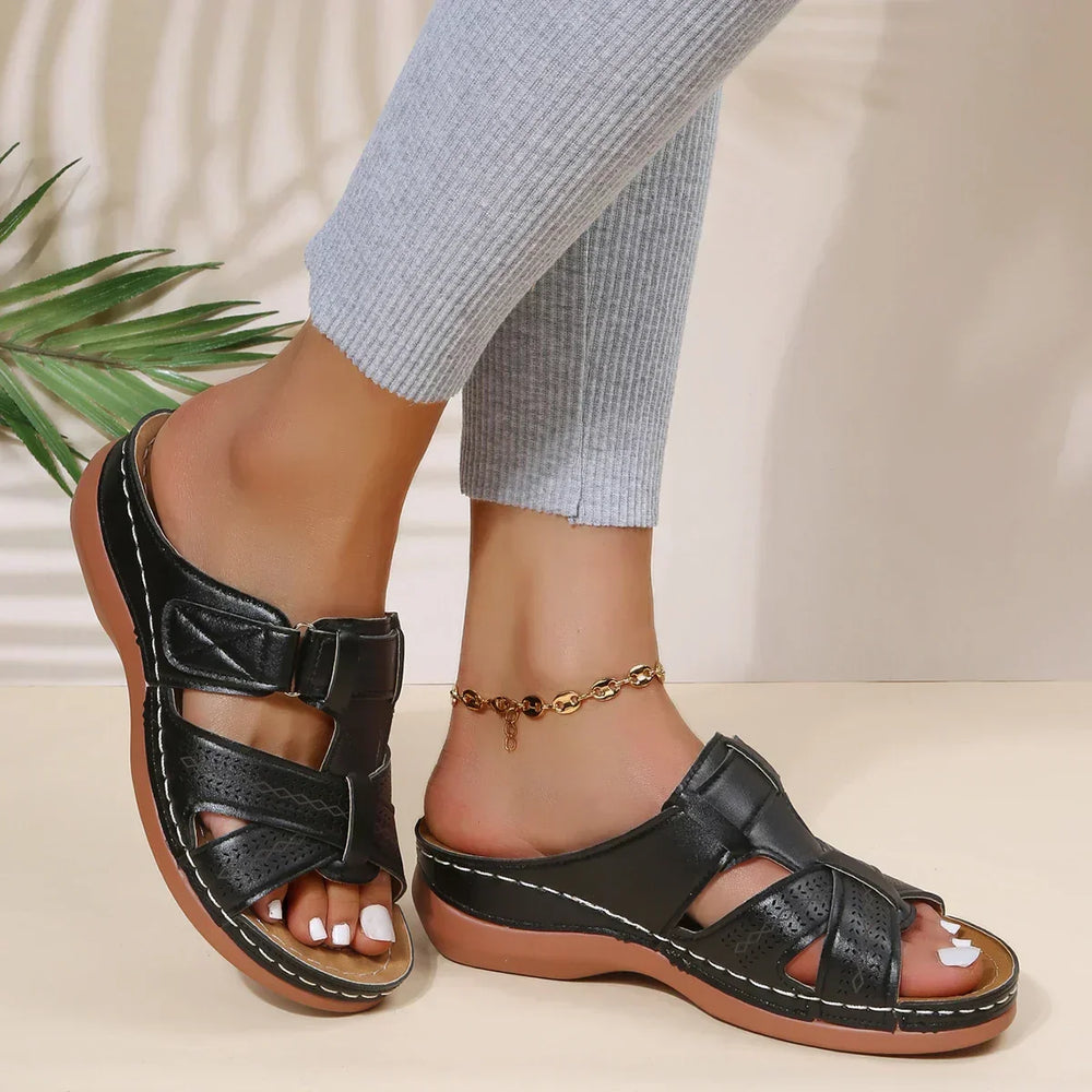 Toby | Sandals Comfort Step - Black