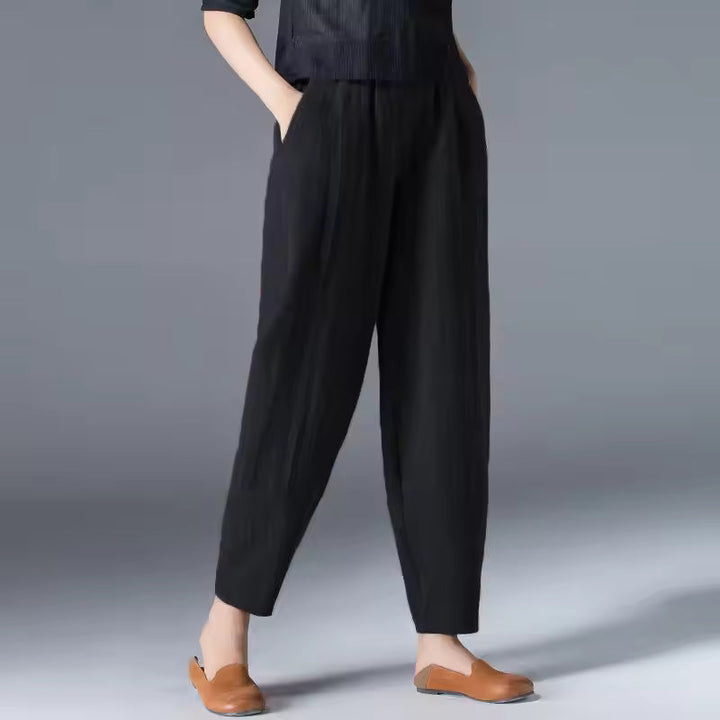 Irene | Leggero Summer Pants with Pleated Front