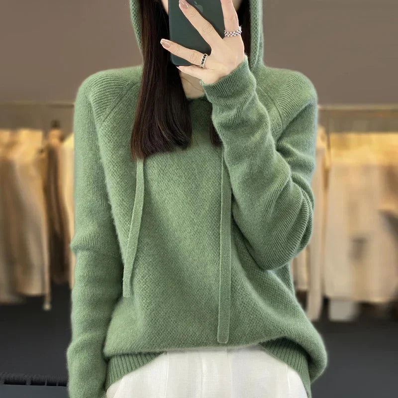 Camilla | Soft Fleece Hoodie - Green