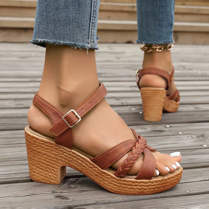 Gianna | Sandals Classiques A Heel Moyen - 