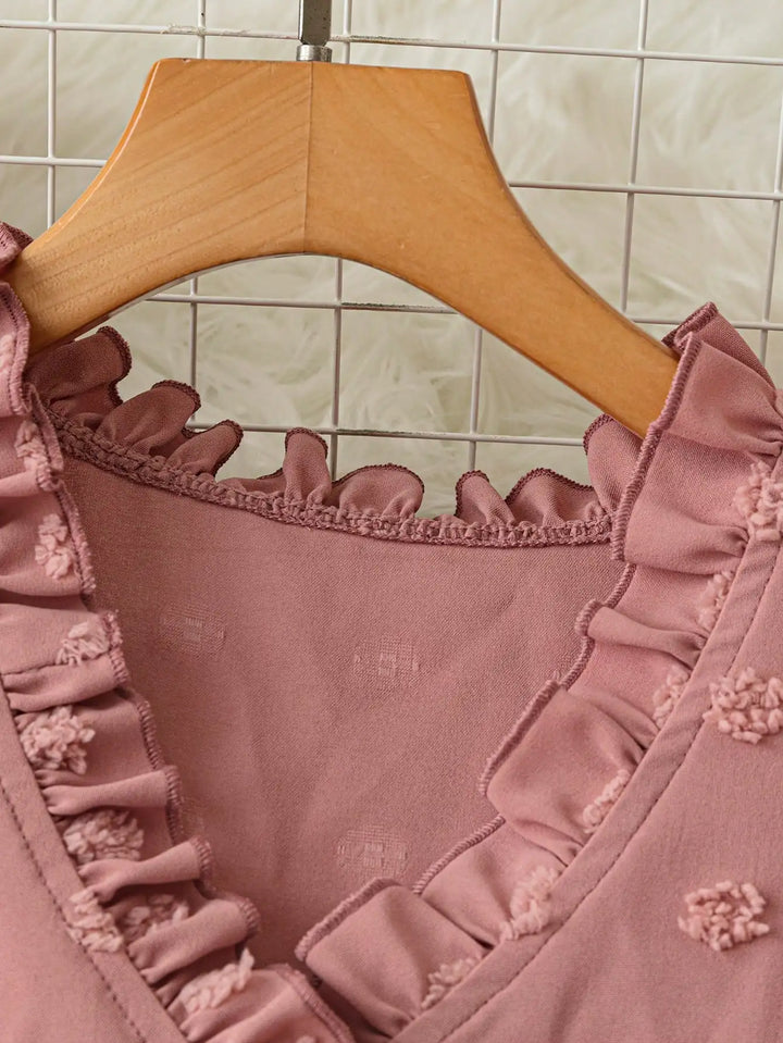 Belle | Ruffle Sleeveless Blouse - Helen & Olivia Manhattan