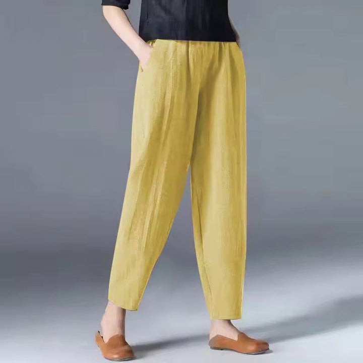 Irene | Leggero Summer Pants with Pleated Front
