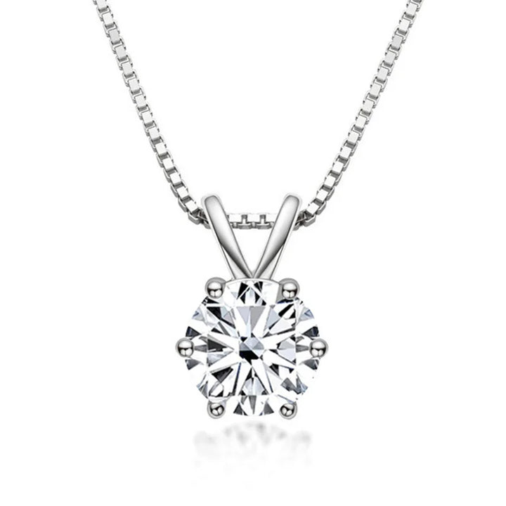 Necklace Solitario Elegant with Moissanite
