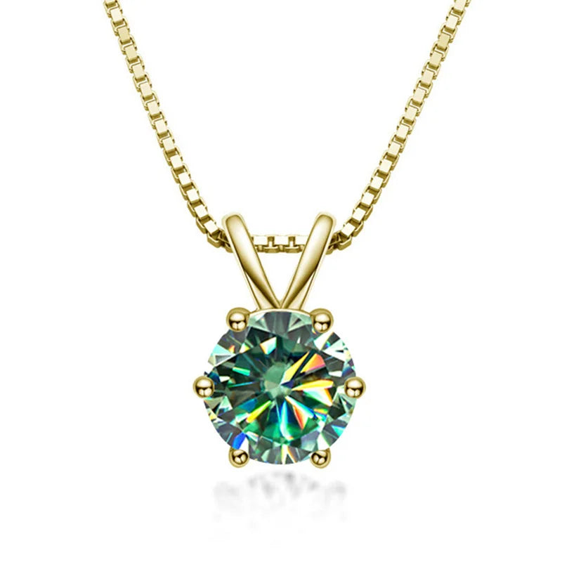 Necklace Solitario Elegant with Moissanite