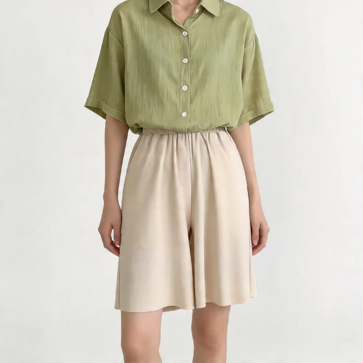 Freya | Ice-Silk Gamba Larga Shorts