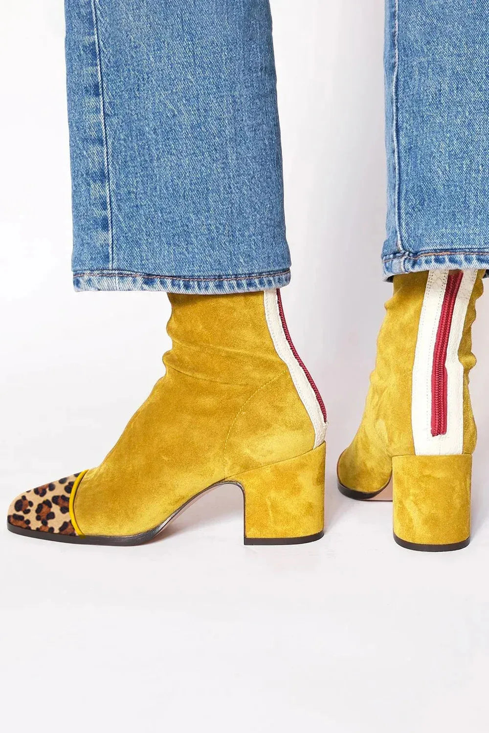 Suave | Elegant Comfort Boots - Yellow