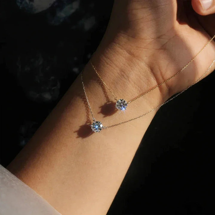 Necklace Solitario Elegant with Crystal