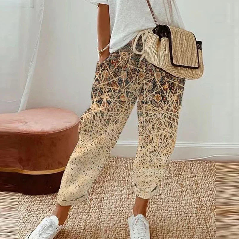 Vesalia | Ethnic Retro Stampa Pants (Stampa 16)
