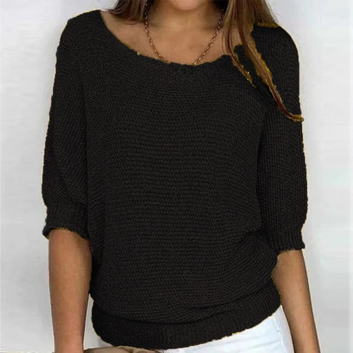 Juno | Half-Sleeve Knit Top
