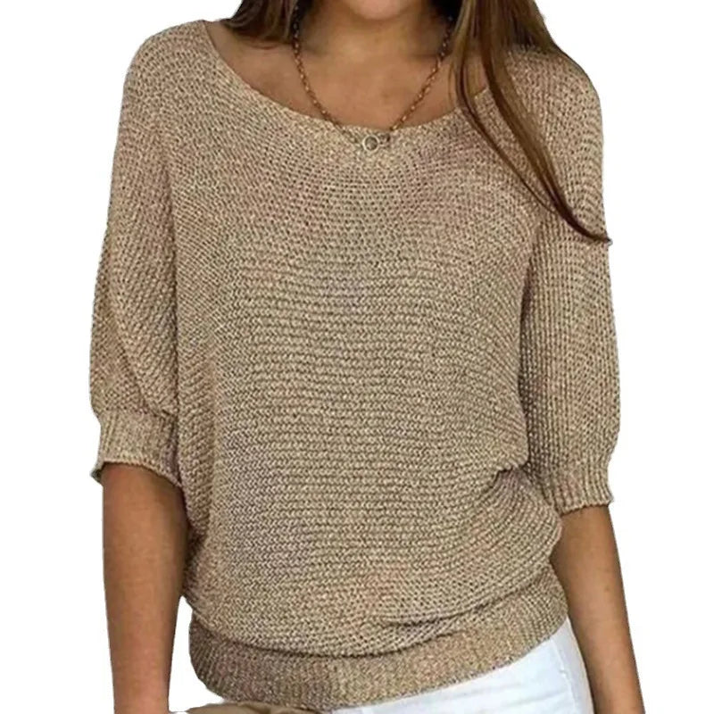 Juno | Half-Sleeve Knit Top