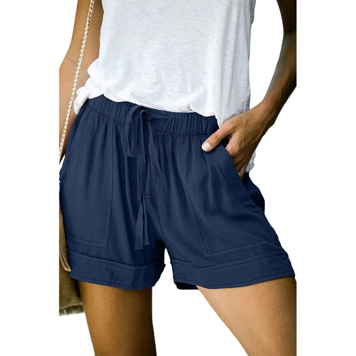 Lark | Lace-Up Gamba Larga Twill Shorts