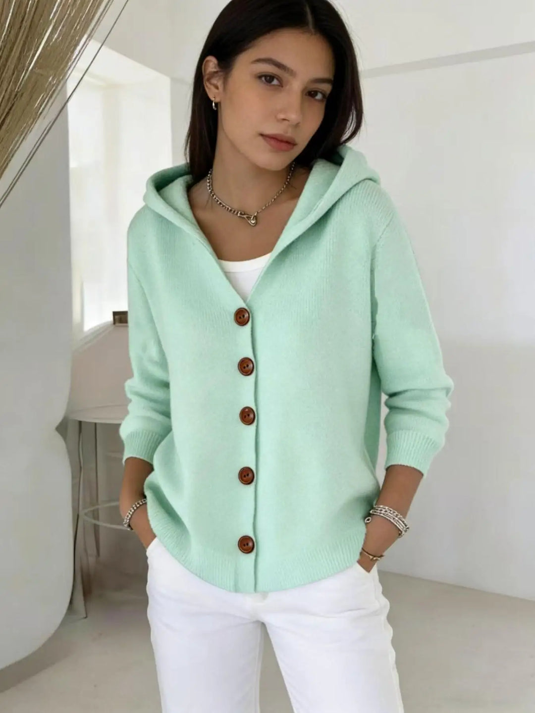 Callie | Hooded Knit Cardigan