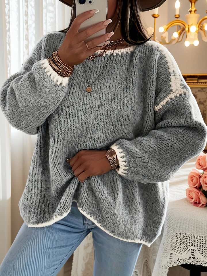 Astrid | Colour-Block Teardrop-a Spalla Jumper