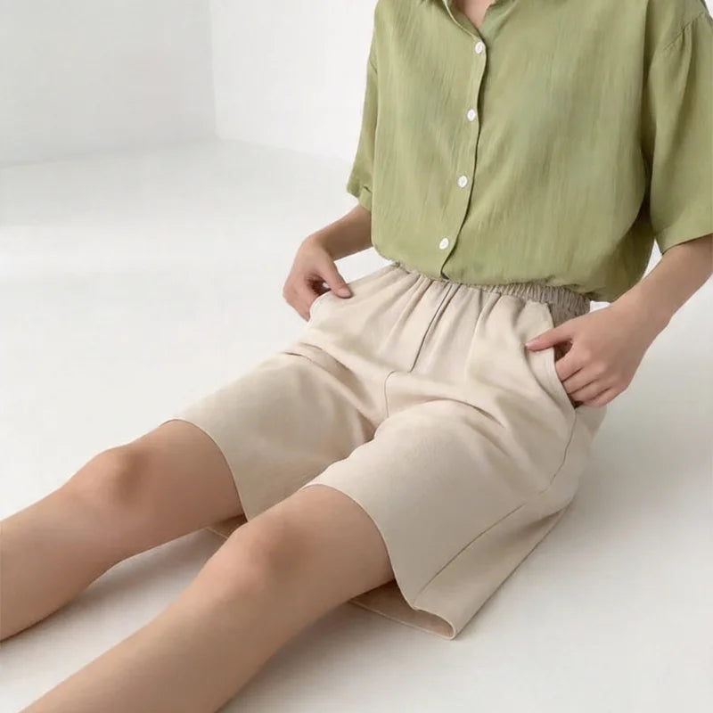 Freya | Ice-Silk Gamba Larga Shorts