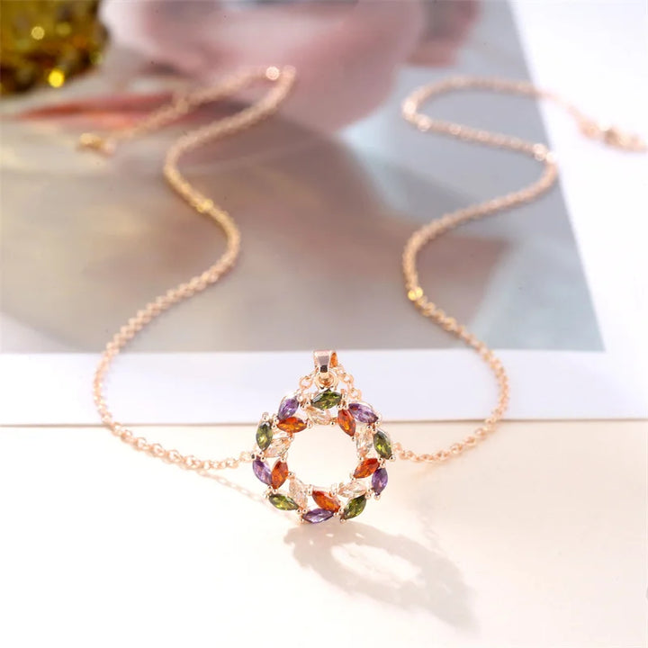 Necklace with Pendant Arcobaleno Luminous