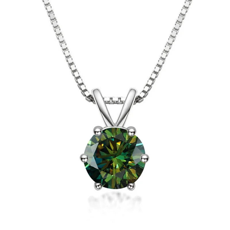Necklace Solitario Elegant with Moissanite