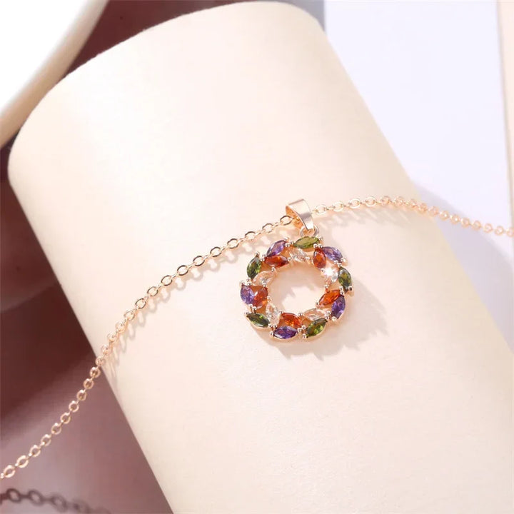 Necklace with Pendant Arcobaleno Luminous