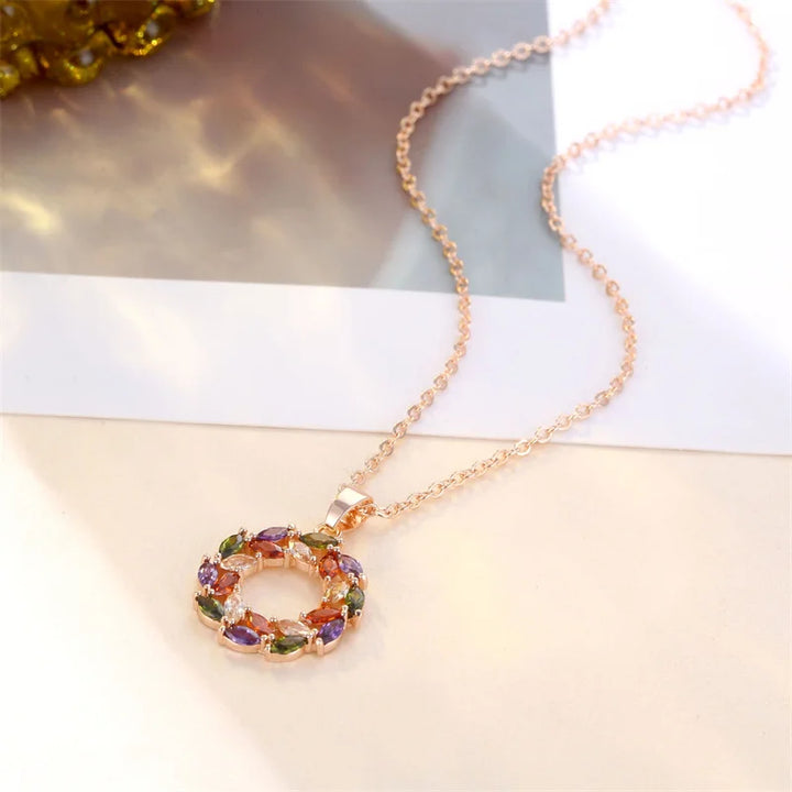 Necklace with Pendant Arcobaleno Luminous